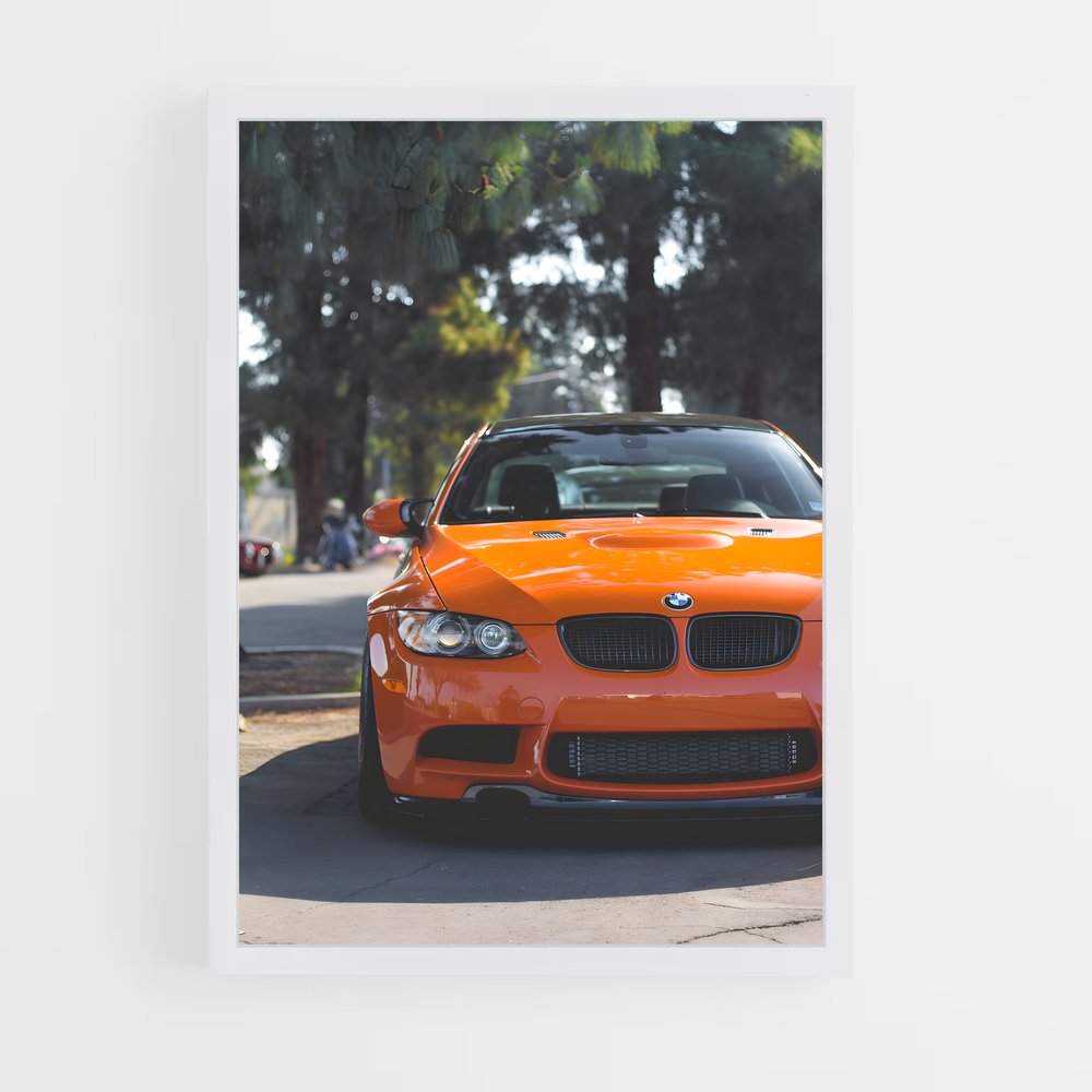 Poster Orange Power – affiche BMW (vue 3)